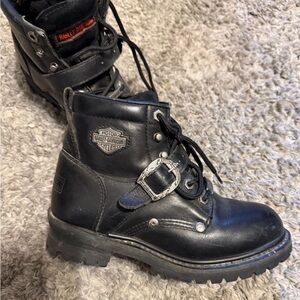 Harley-Davidson Black Leather women Boots